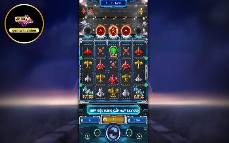 Quay hũ Chiến cơ siêu hạng Gemwin