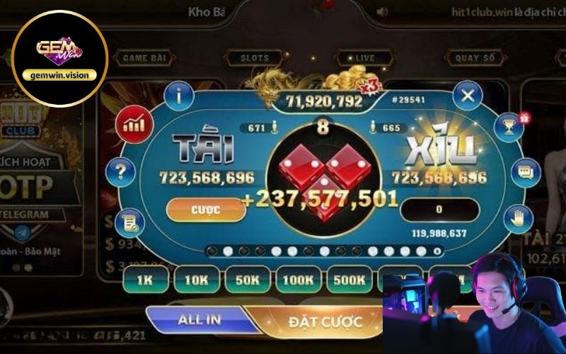 Tài Xỉu Livestream Gemwin